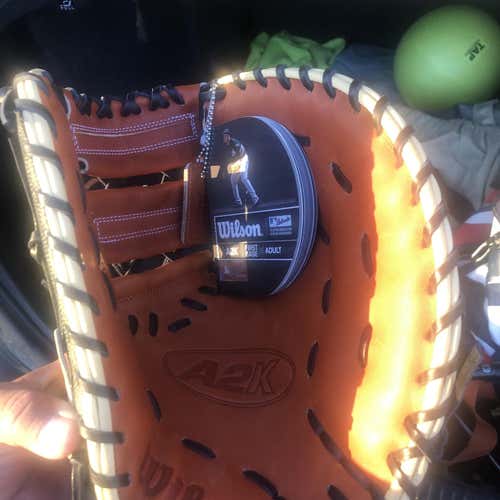 Black High School/College First Base A2K 12.5" Baseball Glove
