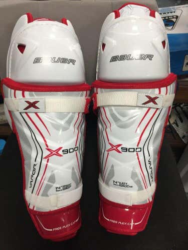 Brand New Senior Size 14” Inch Bauer Vapor X900 Ice Hockey Shin Pads