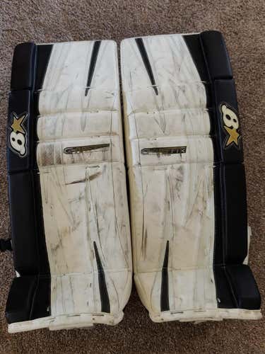 White Intermediate 31"+1 Brian's GNETik 5.0 Goalie Leg Pads