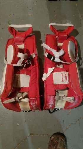 Red Youth 22" Bauer Prodigy 2.0 Goalie Leg Pads