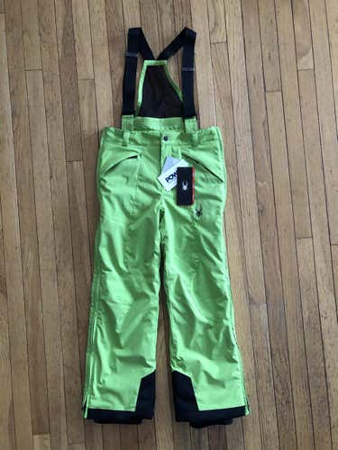Green New Youth Unisex Large Spyder Pants Full Side Zip