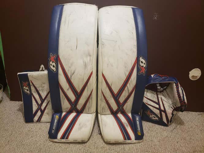 Blue Senior 35" Brian's Regular Sub Zero Pro 3 Goalie Full Set Pro Stock