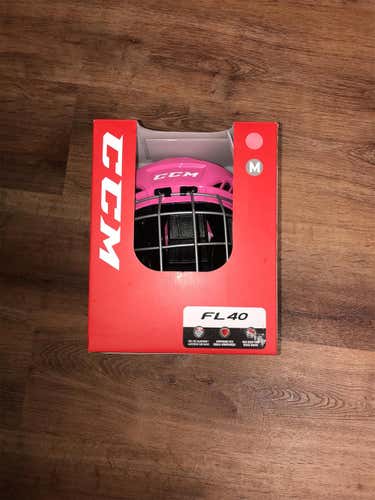 CCM FL40  Helmet Medium Pink New