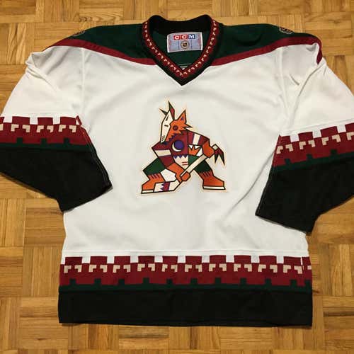 Phoenix Coyotes Blank CCM Size Large Rare Jersey