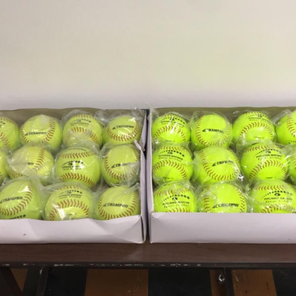 3-DZ (36) BRAND NEW Champro 12” Kevlar Stitched Pitching Machine Softballs
