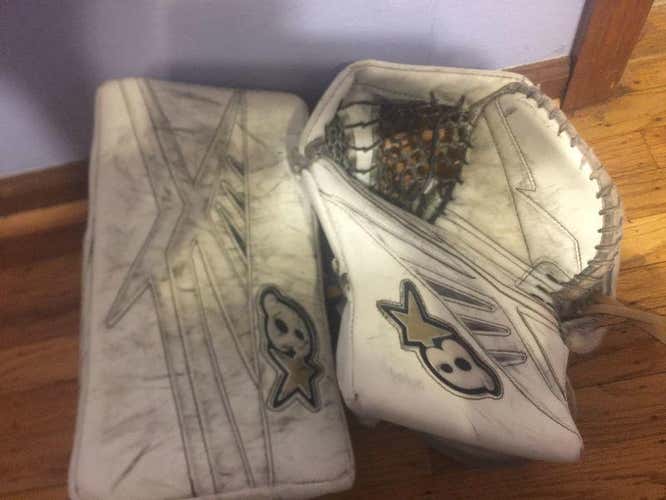 White Senior Brian's Pro Sub zero 3 Blocker and Catch Glove