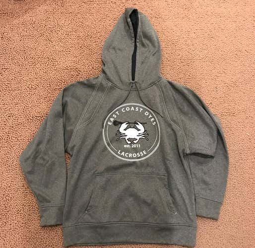 East Coast Dyes Sweatshirt Gray Men's Extra Large XL Hoodie Lacrosse