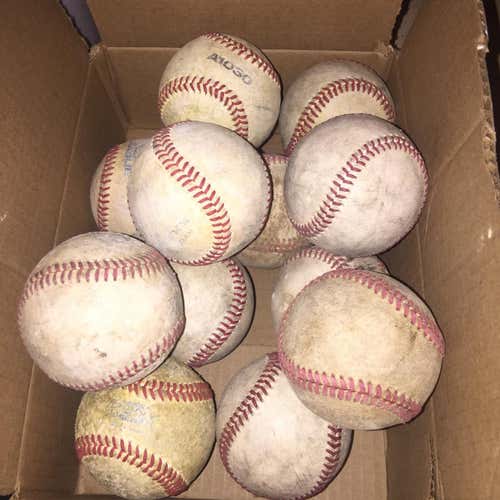 Baseballs 12 Baseballs Used