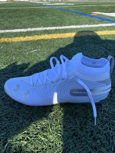 Mens Under Armour Spotlight MC (White, Size 12)