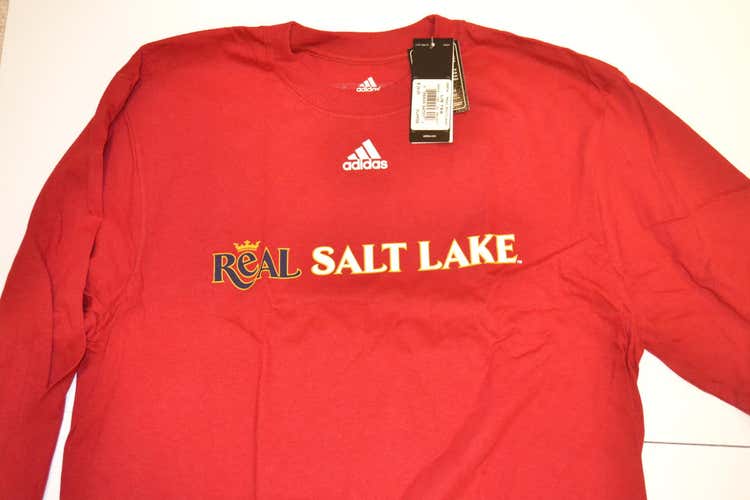Red New Men's Extra Largelong sleeve Adidas Shirt Real Salt Lake Major League Soccer
