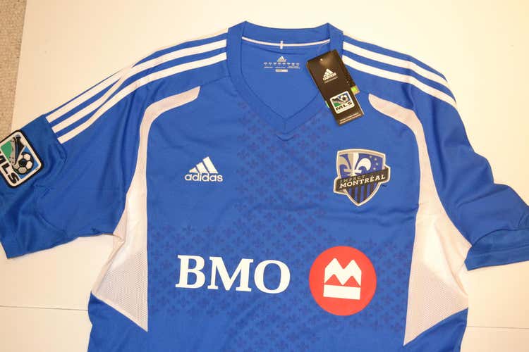 Blue New Men's Large Adidas Jersey Major League Soccer (MLS) Montreal Impact