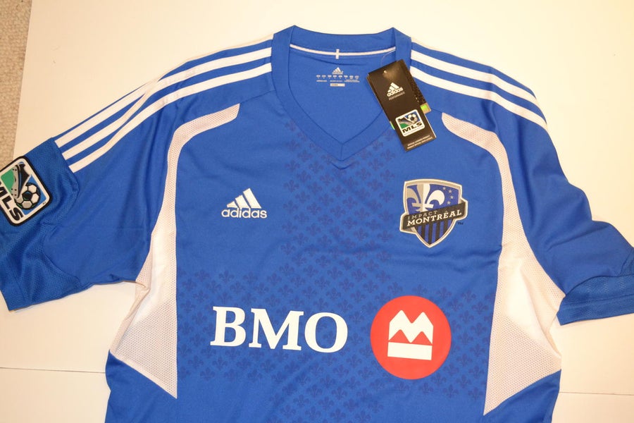 Blue New Men's Large Adidas Jersey Major League Soccer (MLS) Montreal Impact