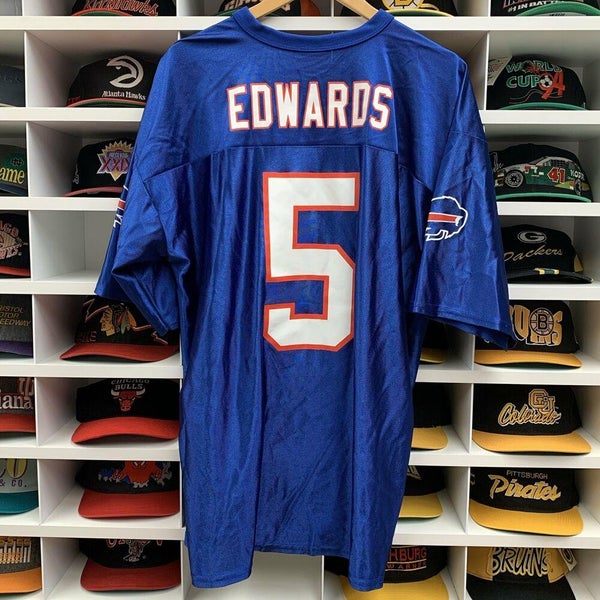 Trent Edwards Buffalo Bills Jersey Mens XL Blue NFL Football #5