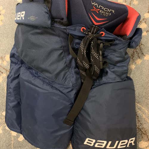 Blue Junior Medium Bauer vapor x800 lite Hockey Pants