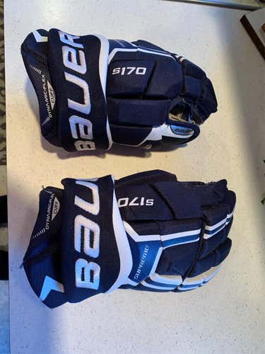 Blue Senior Bauer Supreme 170 14" Gloves