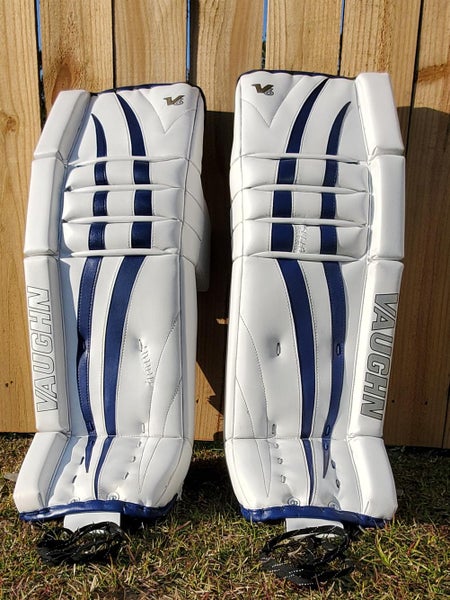 Blue Senior 34" Vaughn Velocity V6 Goalie Leg Pads