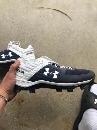 Navy Blue Men's Molded Cleats Low Cut