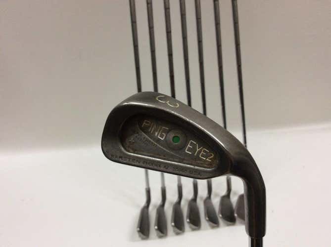 Used Ping Eye 2 Green Dot 3i-gw Aw Steel Regular Golf Iron Or Hybrid Sets