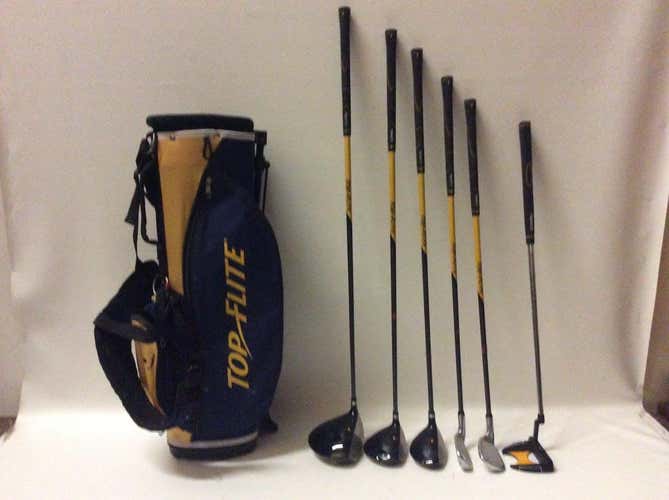 Used Top Flite Xlj 6 Piece Golf Package Sets Junior Teen