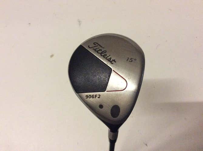 Used Titleist 906f2 2 Wood Graphite Stiff Golf Fairway Woods