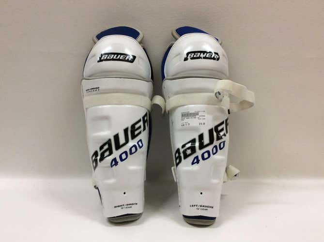 Used Bauer 4000 13" Hockey Shin Guards