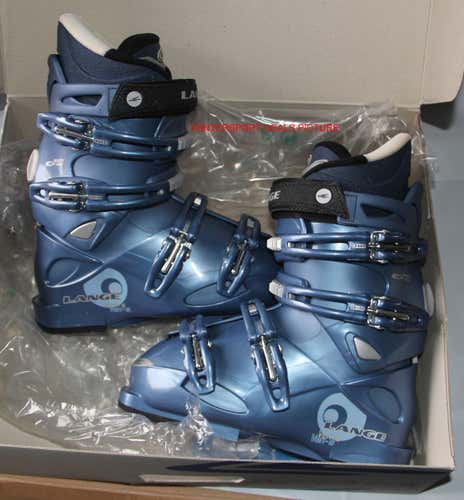 NEW women's Ski boots Lange VEN S 50 size mondo 23.5 , US 6 women light cobalt NEW NEW