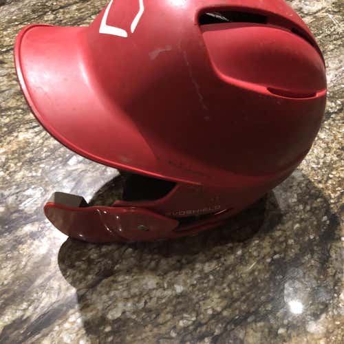 Red  EvoShield Batting Helmet Red