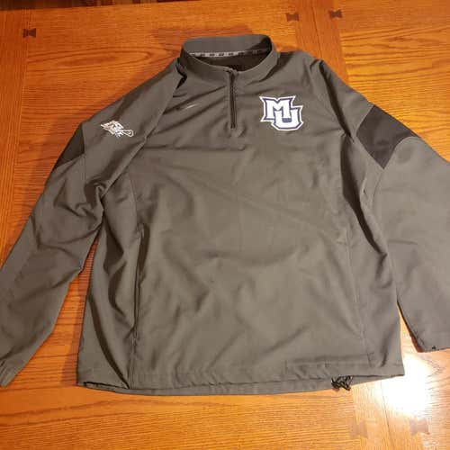Marquette Adult Men's Large Nike Quarter Zip Jacket - Gray (Team Issued)