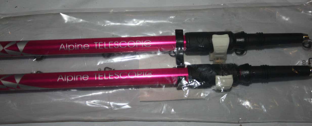 NEW Kids Ski poles Telescopic size adjustable Collapsible poles 32" to 42" pink