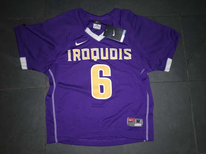 New w defect Nike IROQUOIS NATIONALS #6 NIKE LACROSSE JERSEY.  YOUTH MEDIUM