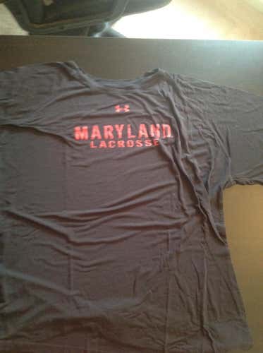 Maryland Lacrosse Black Extra Large Under Armour Shirt