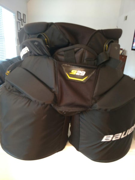 Black New Senior Medium Bauer S29 Hockey Goalie Pants