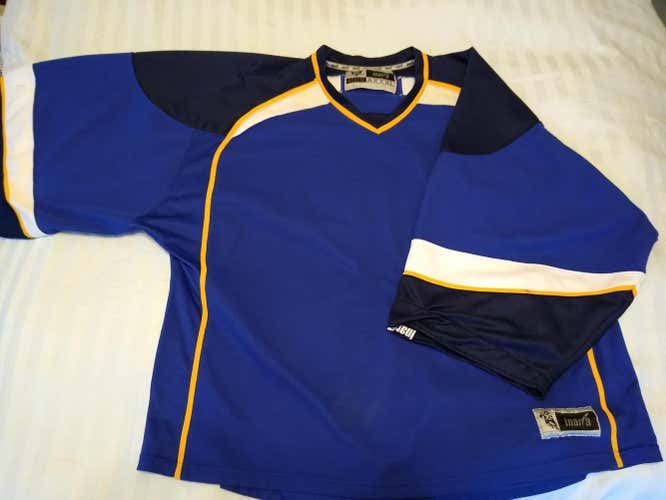 Inaria Brand Goalie Cut Jersey Size XXXL (58G) St. Louis Blues Colorway
