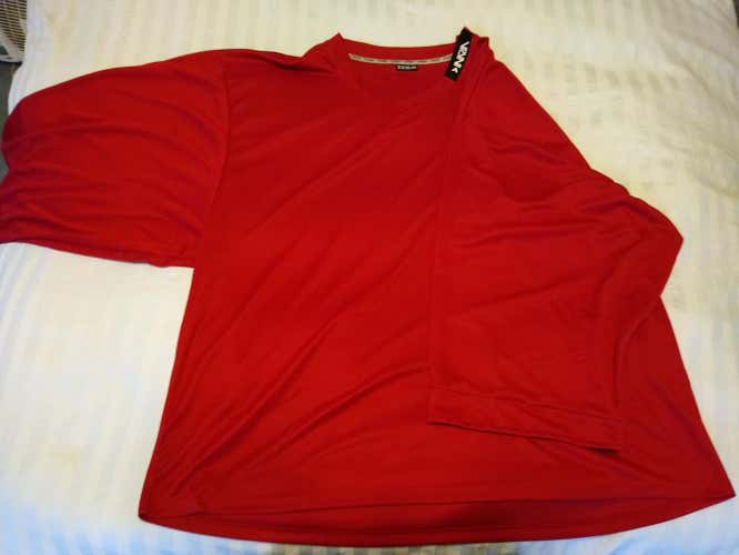 New Inaria Brand Goalie Cut Jersey Size XXXL (58G) Red Colorway