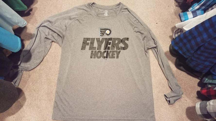 Flyers NHL Mens XL Gray Shirt