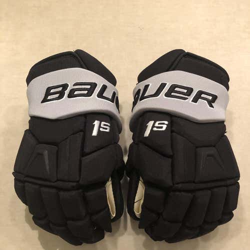 Black Senior Bauer Supreme 1S 14" Pro Stock Gloves
