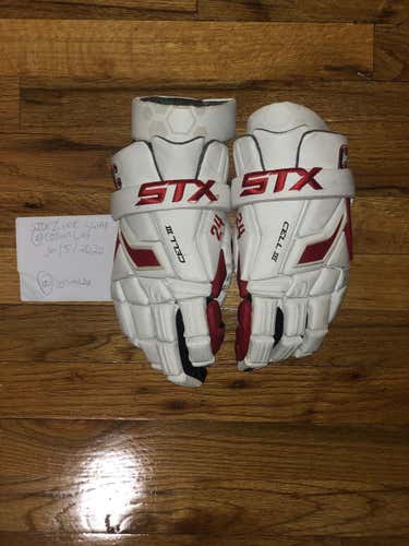 Used Cornell Team Issued Cell III Lacrosse Gloves