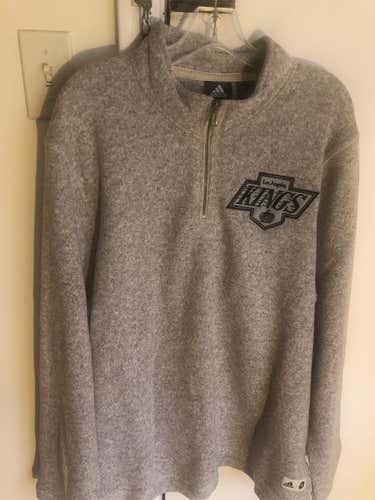Los Angeles Kings Adidas Men’s 1/4 Zip Pro Player Pullover XL