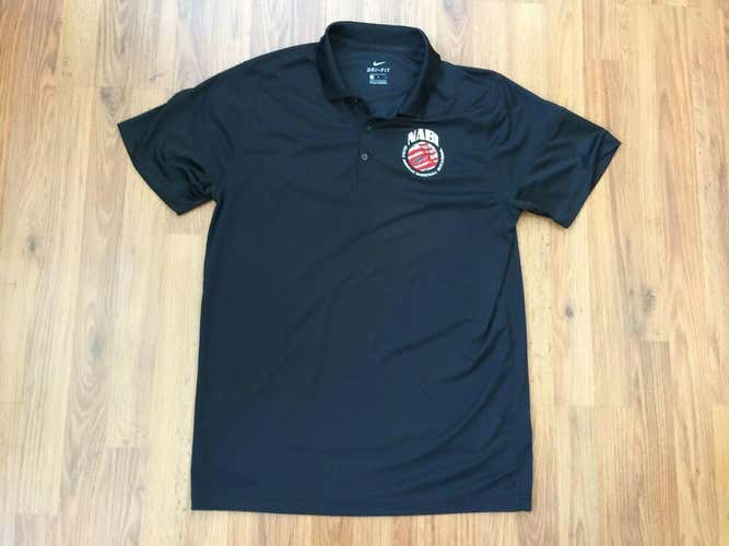 NABI Native American Basketball SUPER AWESOME Nike Size Large Polo Golf Shirt!
