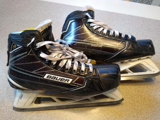 Bauer Supreme 1S Hockey Goalie Skates Senior Pro Stock Size 9 (Shoe Size 10.5)