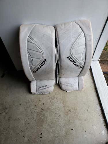 White Senior 33" Bauer Vapor X900 Goalie Leg Pads