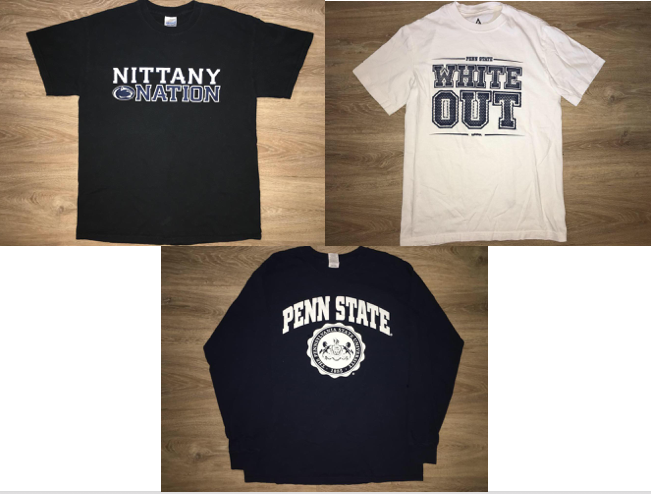 (Medium) Penn State Nittany Lions Bundle - Nittany Nation, White Out & Long Sleeve Shirts