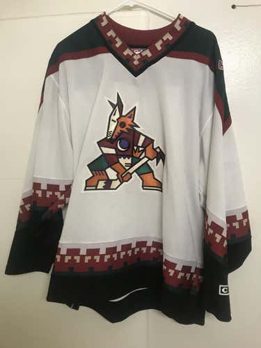 Large Phoenix Coyotes White CCM Jersey