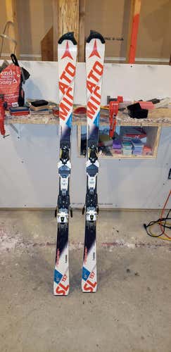 Women's 2017 Atomic Racing Redster FIS SL Skis With Bindings Max Din 12