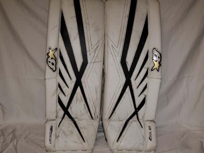 White Intermediate 31" Brian's Subzero 7.0 Goalie Leg Pads