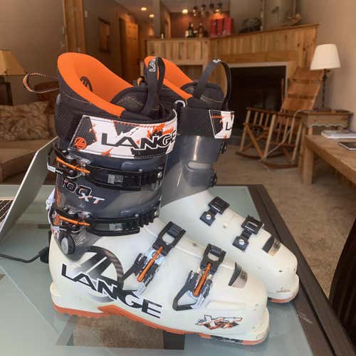 Lange XT 100 Men's Ski Boots Downhill Ski Skiing 27 27.5 White Orange Black