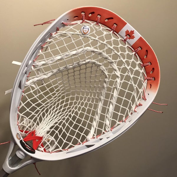 Strung Eclipse Goalie Head Strung With NEW Defiance Mesh