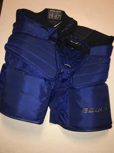 Blue Senior Large Bauer 1S Hockey Goalie Pants