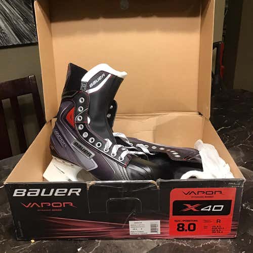 Senior Bauer Vapor x40 D&R (Regular) Size 8 Hockey Skates