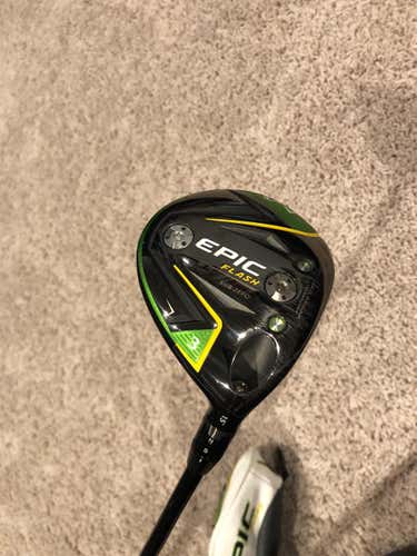 Men's Right Handed Epic Flash Sub Zero 3 Wood Stiff Flex 3 Wood Fairway Wood